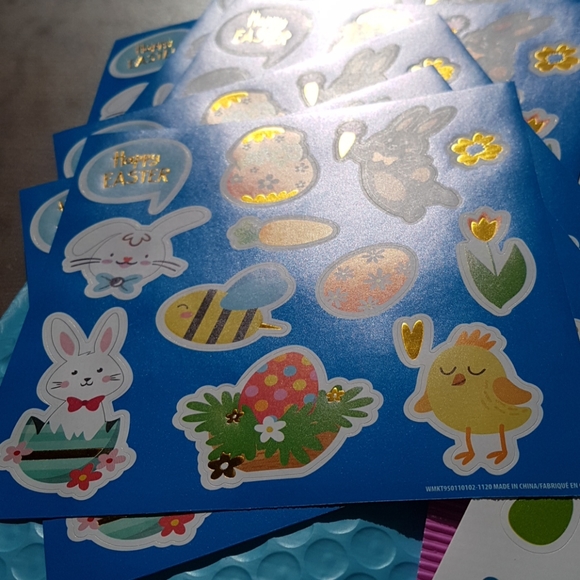 3/15$ 162 pcs Happy Easter Stickers (12 pages) - Picture 7 of 14